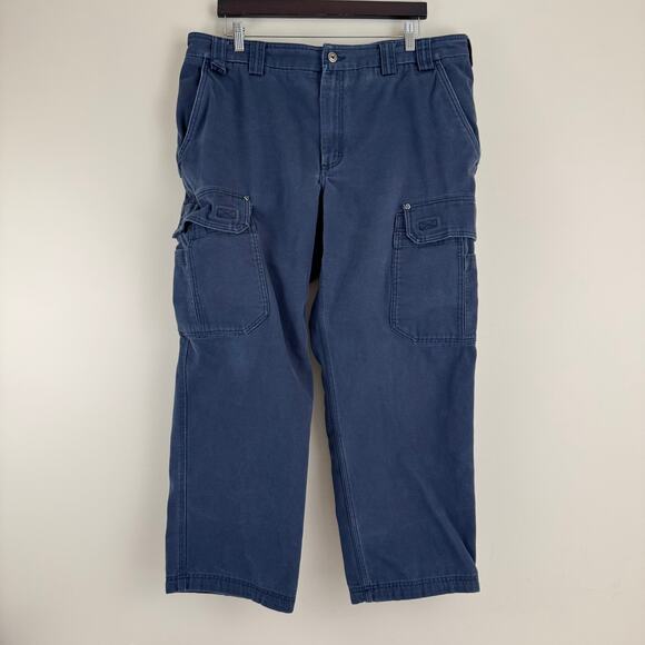 Duluth Trading Co. Cargo Carpenter Pants Mens 42x30 (Act 40X28) Canvas Work READ - Picture 1 of 8